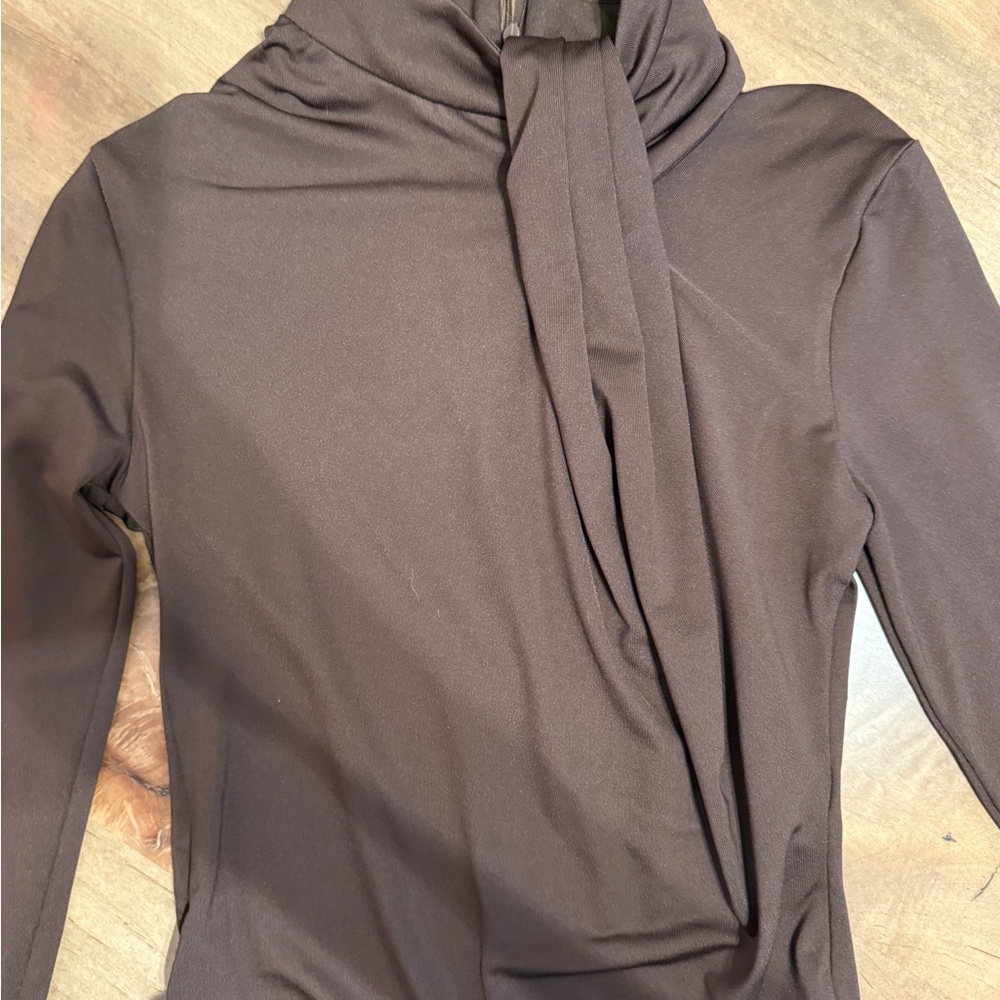 Zara Chocolate Brown Top - Picture 2 of 5